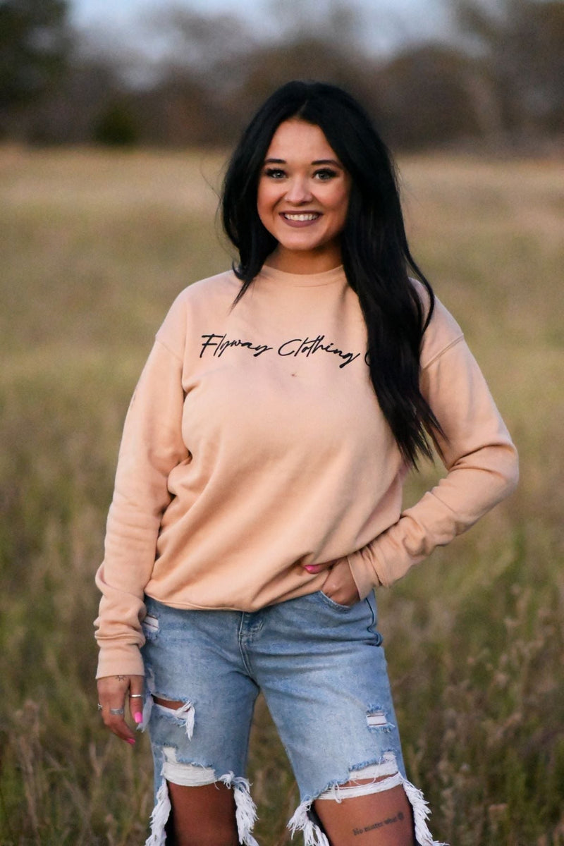 Women's Flyway Clothing Company Peach Sweatshirt