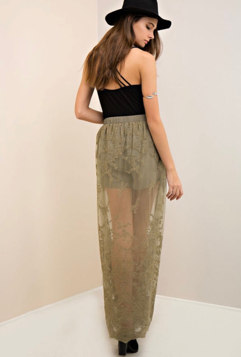 Nikki Lace Maxi Skirt