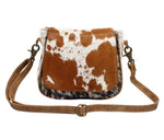 Flap Over Hairon Small Cross Body Bag