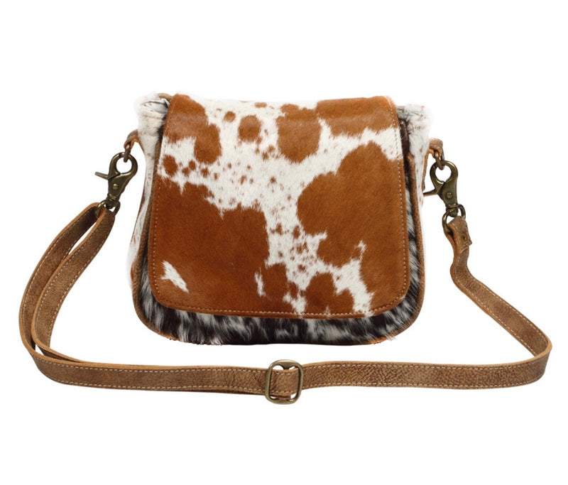 Flap Over Hairon Small Cross Body Bag