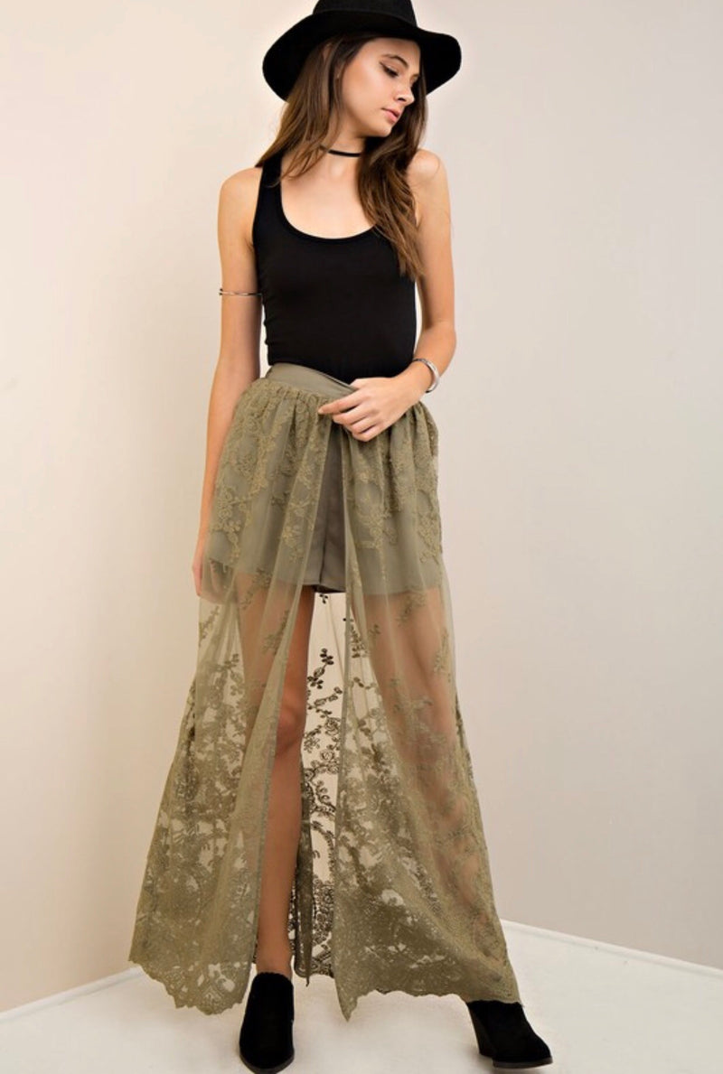Nikki Lace Maxi Skirt