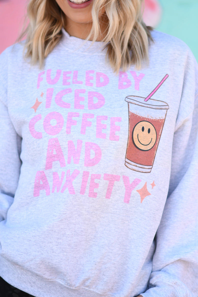 Fueled by Iced Coffee and Anxiety Sweatshirts/Tees