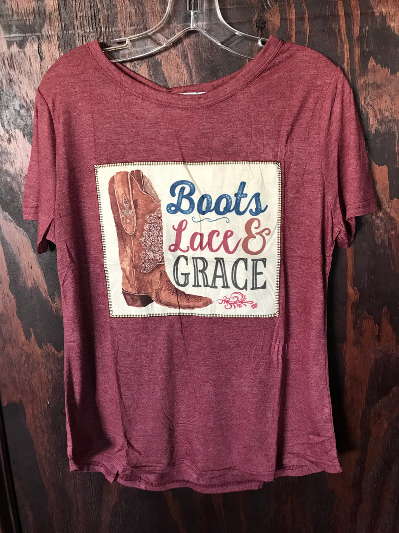 Boots and Lace Tee